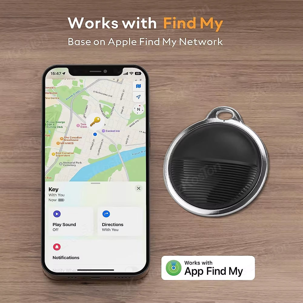 Mini Global black cat GPS Tracker Smart Tag Compatible with Ios Find My App Key Finder Car Pet Anti-Lost Alarm Locator Itag for Iphone