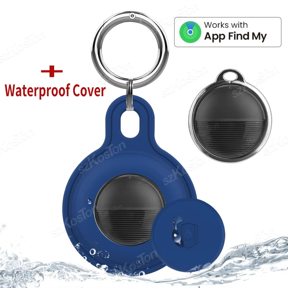 Mini Global waterproof blue cat/dog GPS Tracker Smart Tag Compatible with Iost Find My App Key Finder Car Pet Anti-Lost Alarm Locator Itag for Iphone